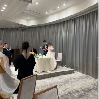 披露宴会場カーテンクローズ