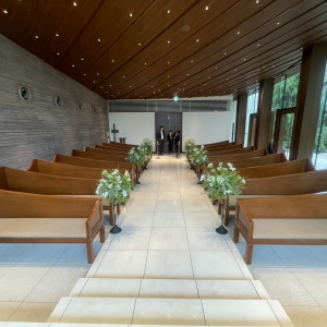 ゲストと距離感の近いチャペルです|775724さんのTHE GRAND ORIENTAL MINATOMIRAI(グランドオリエンタル みなとみらい)の写真(2561394)