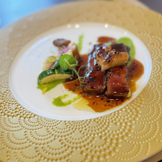 試食で頂いた、お肉料理