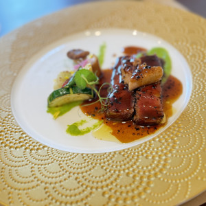 試食で頂いた、お肉料理|775739さんのアニヴェルセル江坂(新大阪)の写真(2561222)
