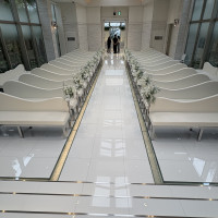 チャペルの新郎新婦目線