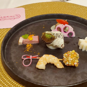 前菜|775764さんの大國魂神社 結婚式場の写真(2561407)