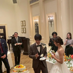 ファーストバイト|775766さんのアーセンティア迎賓館（大阪）/テイクアンドギヴ・ニーズウェディングの写真(2561372)