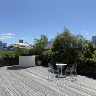 開放感のあるテラスだった