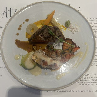 肉、魚料理プレート