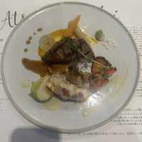 肉、魚料理プレート