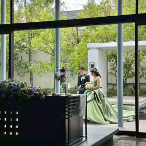 テラスが素敵で、階段ではなくテラスから登場した。|775832さんの麗風つくば シーズンズテラスの写真(2561830)