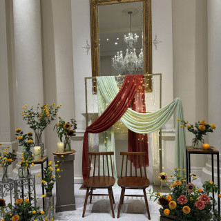 新郎新婦席は椅子のみでも対応可能!