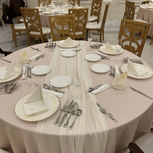 テーブルのアイテムセットも相談できます！|775836さんのアーカンジェル迎賓館（宇都宮）/テイクアンドギヴ・ニーズウェディングの写真(2561768)