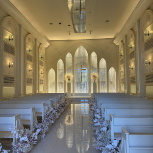 白を基調としてオシャレ！|775836さんのアーカンジェル迎賓館（宇都宮）/テイクアンドギヴ・ニーズウェディングの写真(2561750)