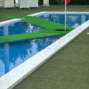 ゴルフの演出を特典でサービスしてもらいました|775837さんのアーセンティア迎賓館（浜松）/テイクアンドギヴ・ニーズウェディングの写真(2561724)