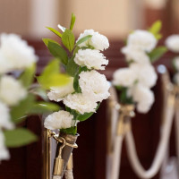 チャペルの装花も素敵でした