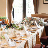 とても可愛らしい披露宴会場になりました