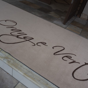 玄関前のオシャレなマット|775851さんのOrange Vert（オランジュ：ベール）●BRASSグループの写真(2561804)