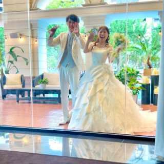 ガーデンからの入場の時の写真です！