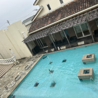 音楽と共に噴水の演出