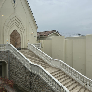 チャペルでたときの階段|775934さんのベル・カーサの写真(2575384)