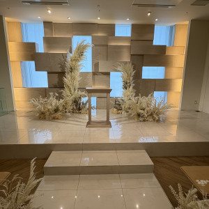 白い式場で明るかったです|776003さんのTHE CLASSICA BAY RESORT (ザ クラシカ ベイリゾート)の写真(2562536)