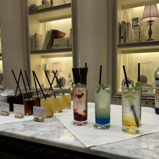 ロビーでの待ち時間でのドリンク