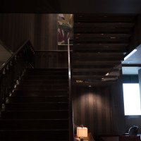 ゲストがザテラスの披露宴会場に移動する際の階段