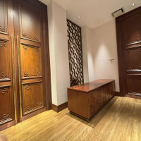 ザテラスの披露宴会場の入り口（グッズを置ける場所）