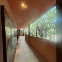 チャペルに移動する際の道