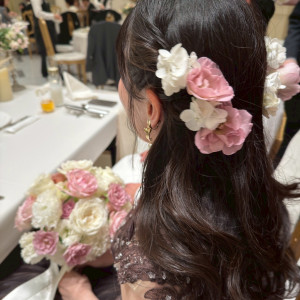 白とピンクでのオーダー|776056さんのアーヴェリール迎賓館(高松)/テイクアンドギヴ・ニーズウェディングの写真(2562836)