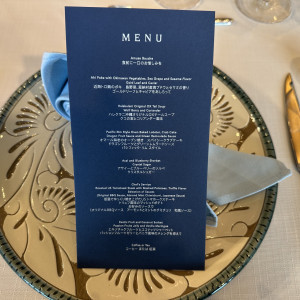メニュー表、ナプキン|776064さんのハレクラニ沖縄の写真(2562890)