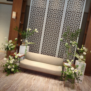 メインテーブル装花|776074さんのWITH THE STYLE FUKUOKA（ウィズ ザ スタイル フクオカ）の写真(2563173)