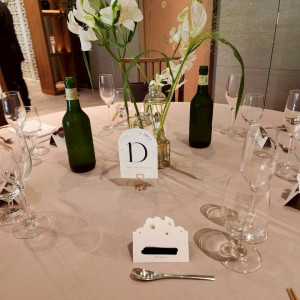 ゲストテーブル装花|776074さんのWITH THE STYLE FUKUOKA（ウィズ ザ スタイル フクオカ）の写真(2563165)