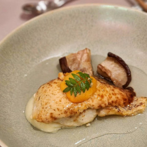 九州産真鯛の雲丹味噌焼き　大分県産椎茸|776074さんのWITH THE STYLE FUKUOKA（ウィズ ザ スタイル フクオカ）の写真(2563168)