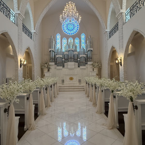 白を基調としたチャペルです。|776093さんの18（アンウィット）Produced by Casa d' Angelaの写真(2563190)