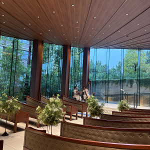 チャペルの後方からの景色|776101さんのTHE GRAND ORIENTAL MINATOMIRAI(グランドオリエンタル みなとみらい)の写真(2563142)