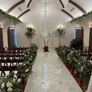 チャペルに入場した視点|776117さんのRouge Blanc（ルージュ：ブラン）●BRASSグループの写真(2563124)