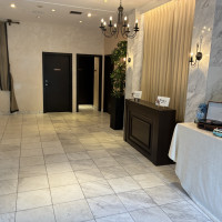 披露宴会場前の待合スペースです。