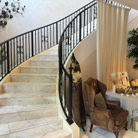 披露宴会場までの階段です。