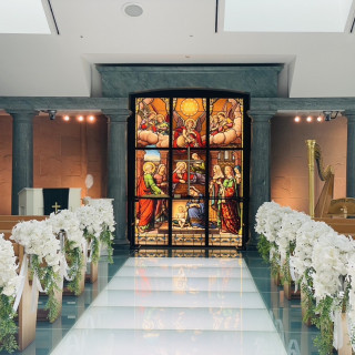 ステンドグラスがとても素敵です