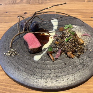 葡萄とお肉|776169さんのTHINGS Aoyama Organic Garden.dthの写真(2563360)