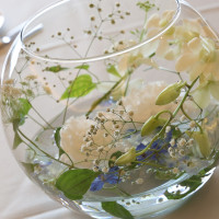 テーブル上のお花