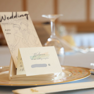 席札と席次表兼メニュー表|776178さんのフェニックス・シーガイア・オーシャン・タワーの写真(2563646)