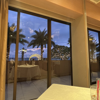 会食会場からみえる外の景色