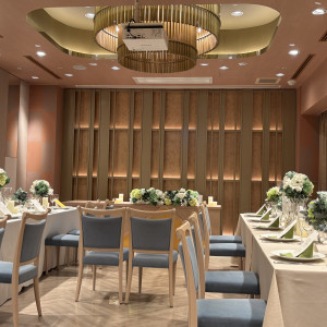 前の方にスクリーンが降りてきます|776180さんのヴォヤージュ ドゥ ルミエール北谷リゾートの写真(2563457)