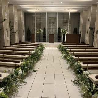 夜のヴィクトリアハウスのチャペル