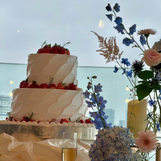 ドリップケーキ(ベリーソース)ドリップ前