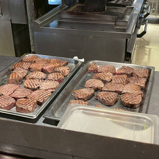 披露宴会場までの間にあるオープンキッチン