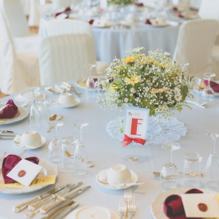 テーブルコーディネート
ハートをポイントにレトロなイメージに