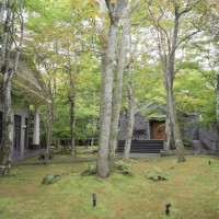 チャペルの前にある庭です。