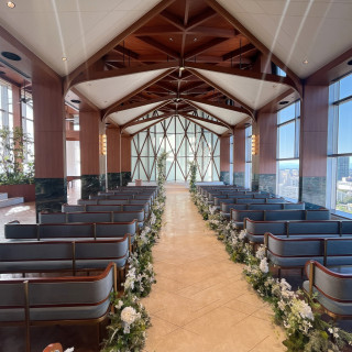 チャペルの開放感が抜群