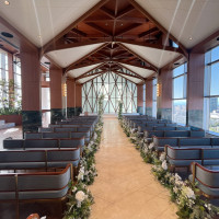 チャペルの開放感が抜群