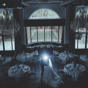 前撮りの際披露宴会場で撮影した一枚。|776319さんのアルタビスタガーデンの写真(2564158)